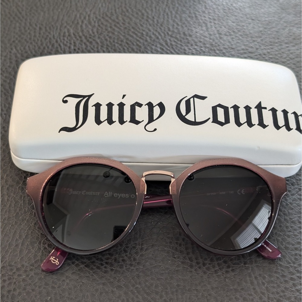 Juicy Couture JU 209 W66 Pink Glitter 50-19-140 Sunglasses FRAME ONLY With Case - Picture 6 of 16